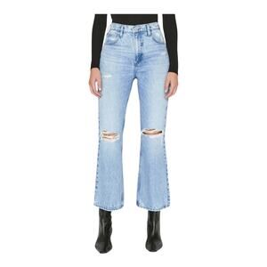 Frame Jeans Le High 'N' Tight Crop Mini Boot blue size 32